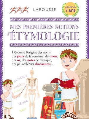 cover image of Mes premières notions d'étymologie